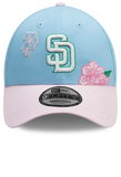 GORRA San Diego Padres City Element Dominicana Flower Snapack Hat Sky Blue Pink 60768805
