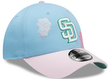 GORRA San Diego Padres City Element Dominicana Flower Snapack Hat Sky Blue Pink 60768805